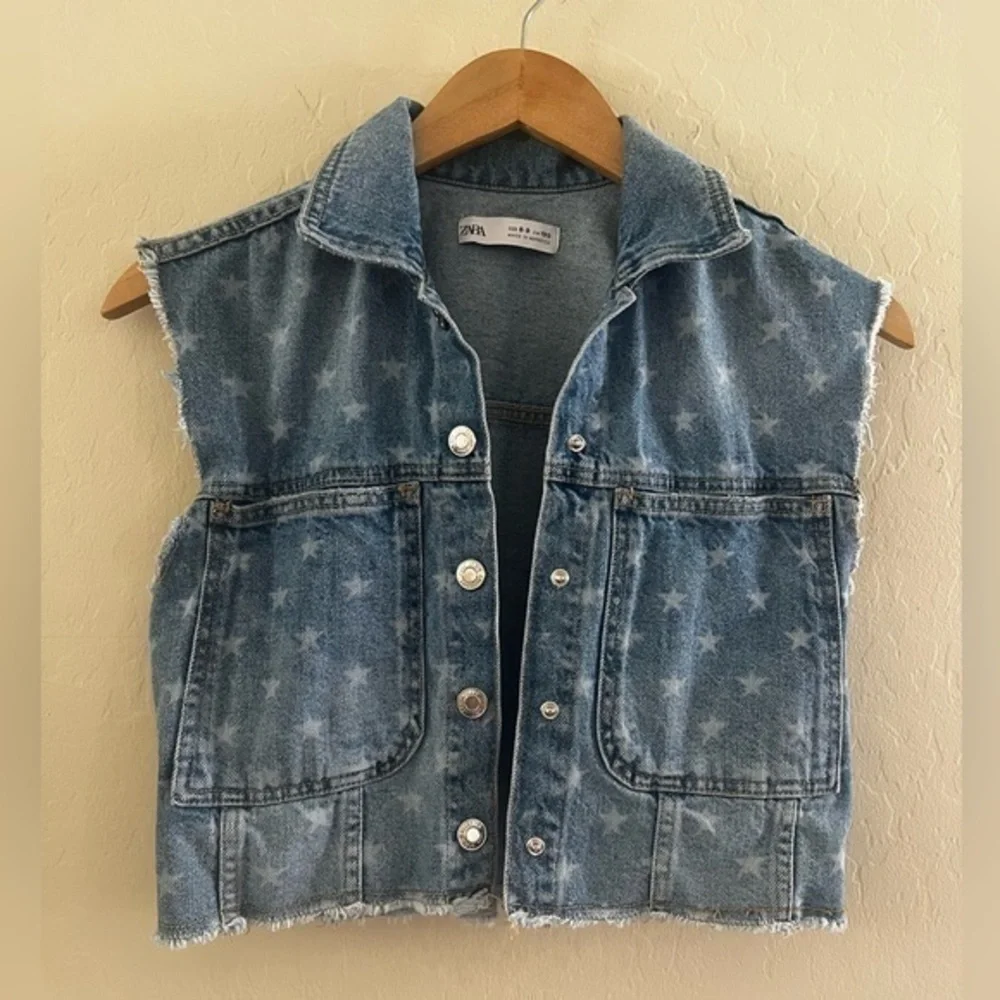 Girls ZARA Demin Vest sz 8-9